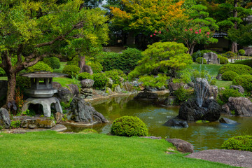 Fototapeta premium Japanese Garden in Fukuoka