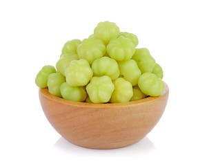 Star gooseberry isolated on white background.