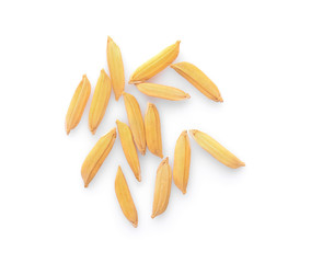 rice seeds isolated on white background