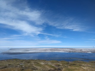 Parte acuatica del salar de Uyuni