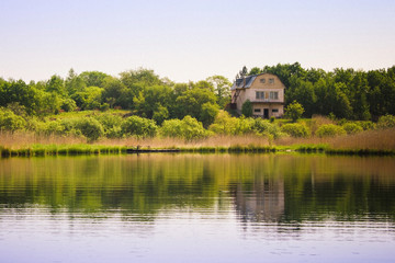 Countryside, summer day.