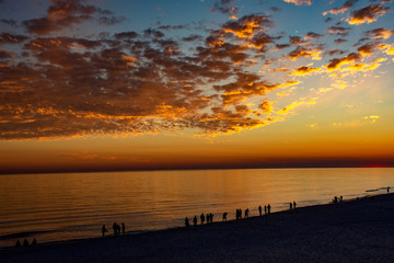 sunset on the sea in Pensacola