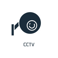 CCTV, security camera icon on white background