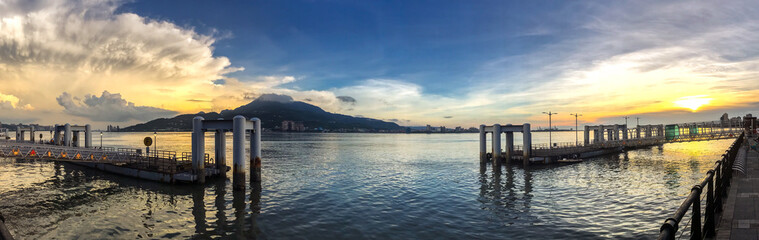 2014 aiwan Tamsui Fisherman's Wharf Panorama Photo