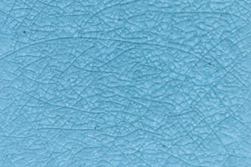Abstract of blue crack ceramic tile glass texture