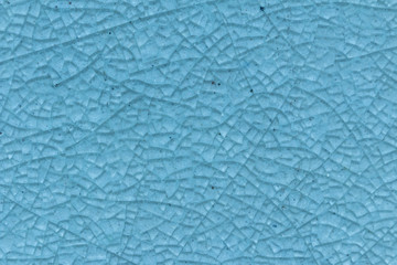 Abstract of blue crack ceramic tile glass texture