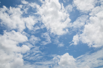 Blue sky with clouds