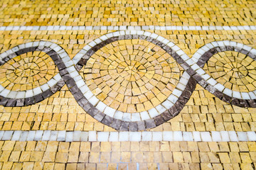 mosaic tile background of texture, photo as background