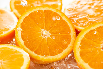 Naklejka na ściany i meble 新鮮なオレンジのイメージ