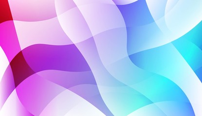 Abstract Geometric Wave Shape with Gradient Soft Colorful Background. For Your Design Wallpaper, Presentation, Banner, Flyer, Cover Page, Landing Page. Vector Illustration.
