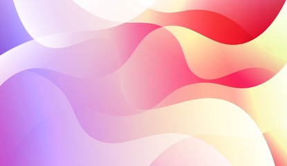 Geometric Wave Shape with Colorful Gradient Color Background Wallpaper. For Your Design Ad, Banner, Cover Page. Vector Illustration.