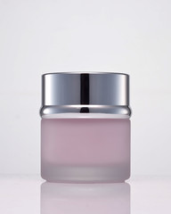 Realistic Cosmetic bottle. Container for cream, foams and other cosmetics.