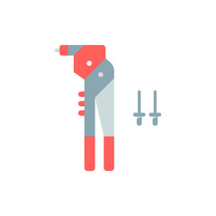Flat Illustration of a Rivet