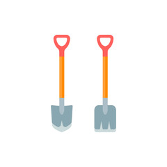 Flat Illustration of Shovels