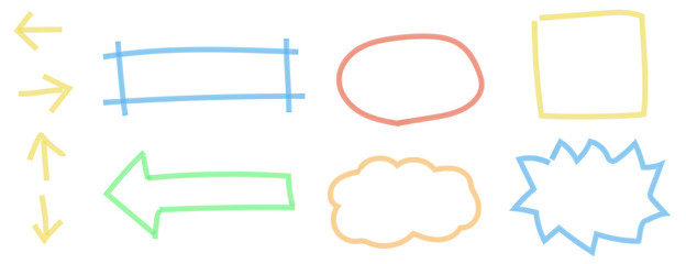 マーカーで描いたマーク