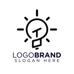 TO Initial Letter with creative bulb Logo vector