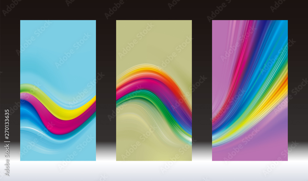 Poster abstract colored mesh screen wallpaper background vertical bunting banners.