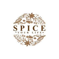 Spice Logo Type vector template - 270133618