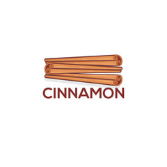 Cinnamon Spice Logo Vector Template