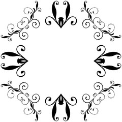 Vector illustration various ornate with design flower frame