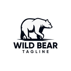 Vintage Bear Logo Template