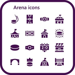 arena icon set