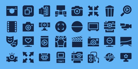 multimedia icon set