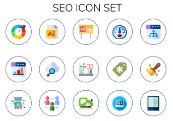 seo icon set