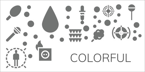colorful icon set
