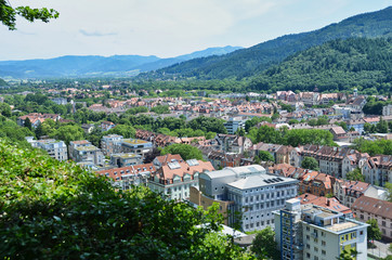 Freiburg Germany City in the Valley View