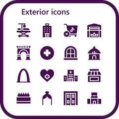 exterior icon set