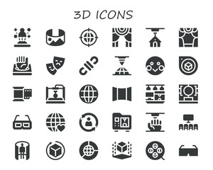3d icon set