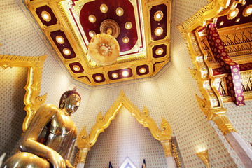 interior of golden buddha temple