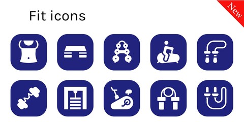 fit icon set