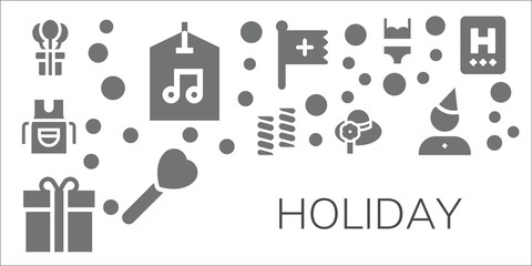 holiday icon set