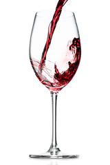 赤ワインをそそぎ入れる