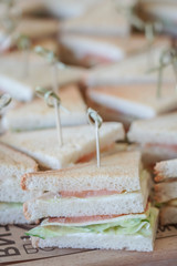 Sandwiches for table serving