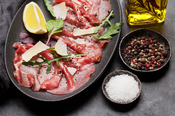Marbled beef carpaccio