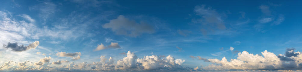 blue sky and white cloud .