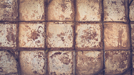 rusty wall background image .(vintage tone)