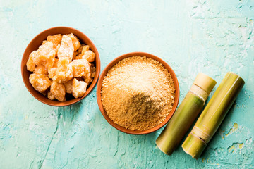 Organic Gur or Jggery Powder is unrefined sugar obtained from concentrated sugarcane juice. served...