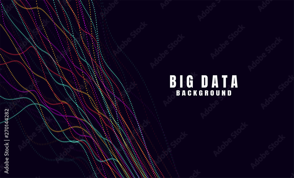 Poster abstract technology background with big data. internet connection, abstract sense of science and tec