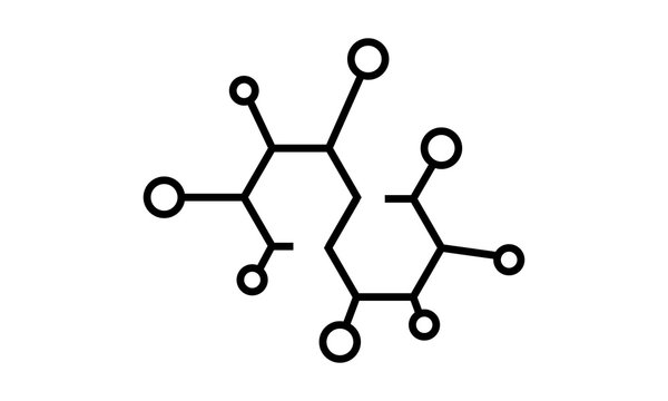 molecule icon vector flat template - Vector 