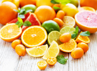 Fresh citrus fruits