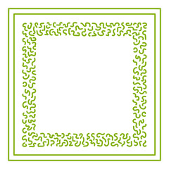 Photo frame vector design. Doodle hand drawing. Vector illustration