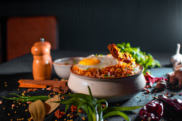 food in the restaurant