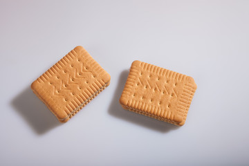 wafers isolated on white background