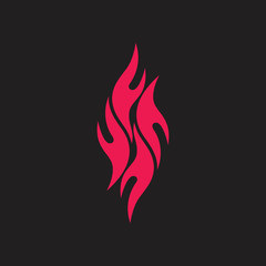 letter f flame grunge logo vector