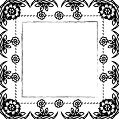 Vector illustration invitation card with ornament design flower frame