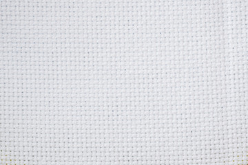 White background texture canvas for cross stit